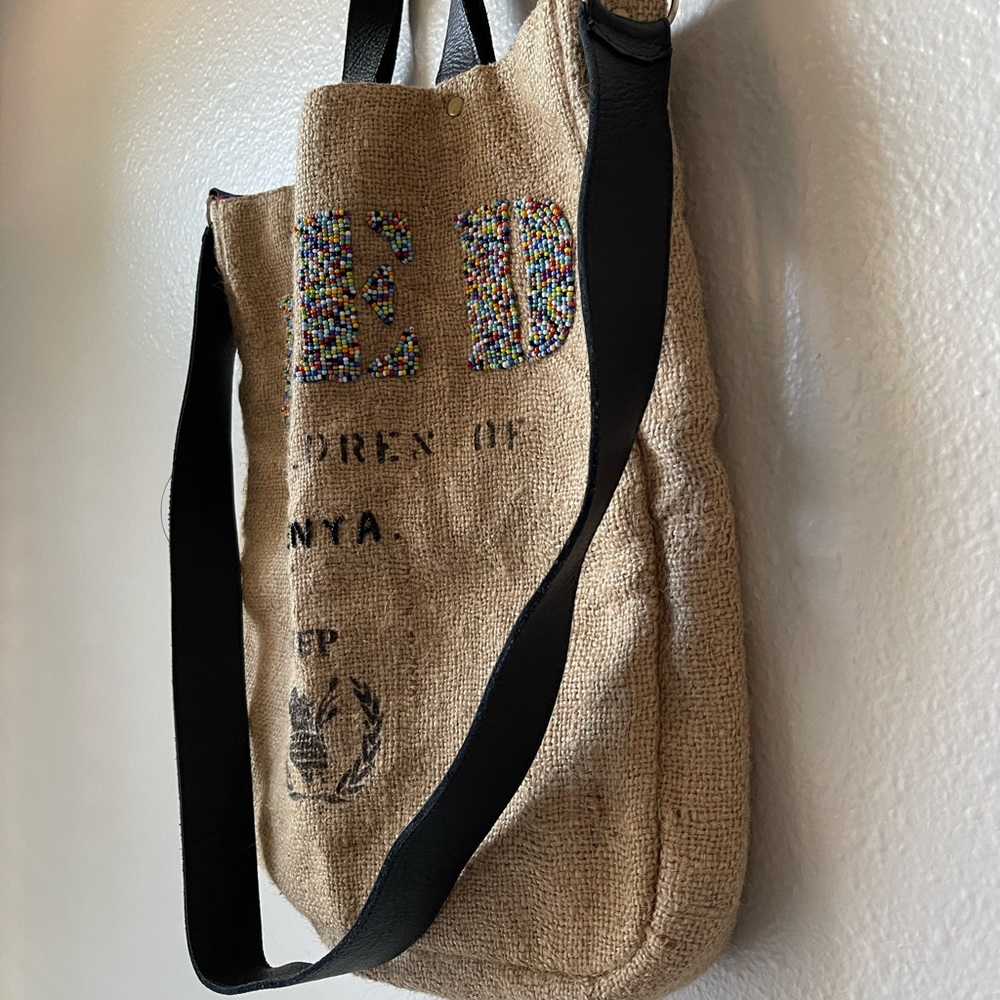 Feed Women Tote Bag - Tan and Black - Picture 4 of 12